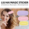 Salon Tool Vintage Logo Printing Clips Bands Elastic Hair Sticker Gripper Pad Extensions